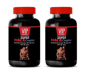 Horny Goat Weed Complex with tribulus and maca - Super MACA Complex - tribulus terrestris, 2 Bottles (120 Capsules)