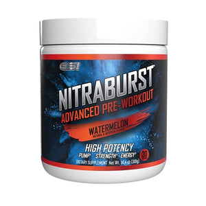 Giant Sports International NITRABURST Pre Workout Powder, Increase Blood Flow, Boosts Strength and Energy, Improve Exercise Performance, Creatine Free (Watermelon, 30 Servings)