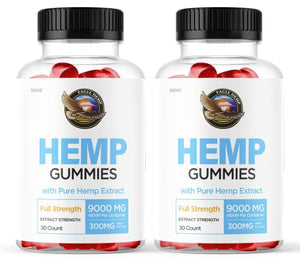 (2 Pack) Eagle Hemp Gummies, Original Formula, 2 Month Supply