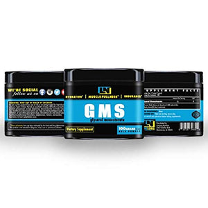 LiveLong Nutrition Glycerol Monostearate GMS Powder - Hydration, Endurance, Muscle Pump for Pre Workout. Multi use Powder for Homemade Ice Cream, and Powder for pre Workout, 3.5 Ounce