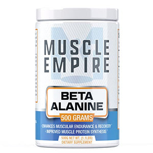 Beta-Alanine Powder - Improved Recovery & Muscle Energy - 500 Grams - Muscle Empire