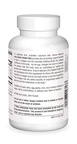 Source Naturals Collagen From Fish, Healthy Skin Support - 120 Tablets