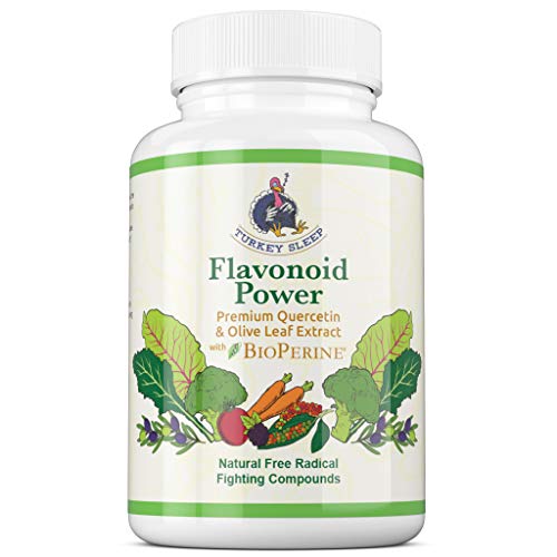 Turkey Sleep - Premium Quercetin & Olive Leaf Extract with BioPerine Supplement - Immune Boosting Support - Natural Allergy Relief - Anti-Oxidant
