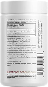 Codeage Grass Fed Bone Marrow Supplement - Freeze Dried, Non-Defatted, & Desiccated Beef Bone Marrow Pills - Raw Whole Bone Marrow, Bone Matrix, Cartilage - 3000mg per Serving - 180 Capsules