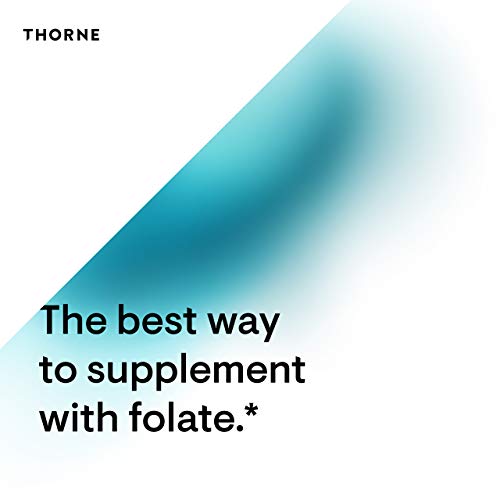 Thorne Research - 5-MTHF 1 mg Folate - Active Vitamin B9 Folate Supplement - 60 Capsules
