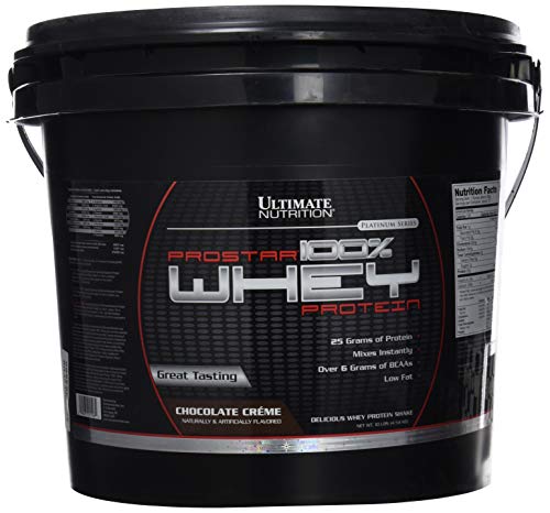 Ultimate Nutrition Prostar Whey Protein Powder of Isolate Concentrate Peptides Blend – Low Carb and Sodium, Keto Friendly, 25 Grams of Protein and 6 Grams of BCAAs -150 Servings, Chocolate Crème, 10 Pounds