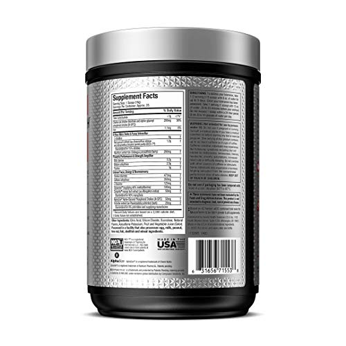 Pre Workout for Men & Women | MuscleTech Shatter Elite Pre-Workout | Preworkout Energy Powder | 8 Hour Nitric Oxide Booster + Beta Alanine | Focus + Strength | 350mg Caffeine | Glacier Berry, 25 Serv