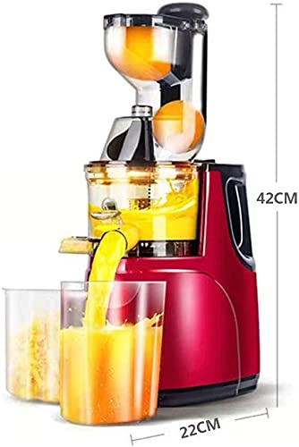 WXLBHD Slow Masticating Juicer, Cold Press Juicer Machine Easy to Clean, Household Residue Juice Separation Juice Machine, Juice Extractor with Quiet Motor and Reverse Function, Easy Clean