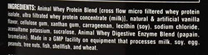 Animal Whey Isolate Whey Protein Powder – Isolate Loaded for Post Workout and Recovery – Low Sugar with Highly Digestible Whey Isolate Protein - Vanilla - 4 Pounds