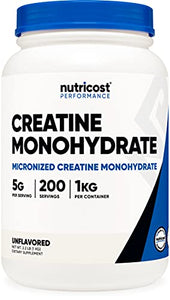Nutricost Creatine Monohydrate Micronized Powder (1 KG) - Pure Creatine Monohydrate