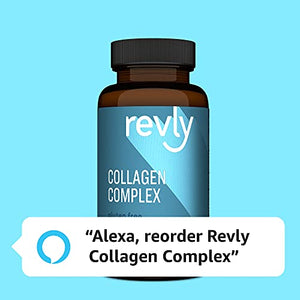 Amazon Brand - Revly Collagen Complex with Hyaluronic Acid, 90 Capsules, 3 Month Supply, Satisfaction Guaranteed