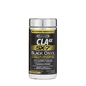Muscletech CLA 4X SX-7 Black Onyx 112 Fruit Flavored Softgels