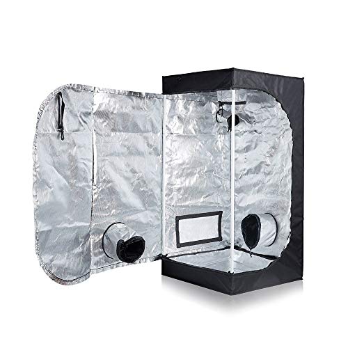 TopoLite 24"x24"x48" Grow Tent Garden Growing Dark Room with Heavy Duty Reflective Mylar for Indoor Growing 2'x2'