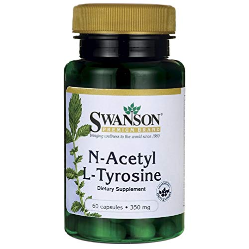 Swanson Amino Acid N-Acetyl L-Tyrosine 350 Milligrams 60 Capsules