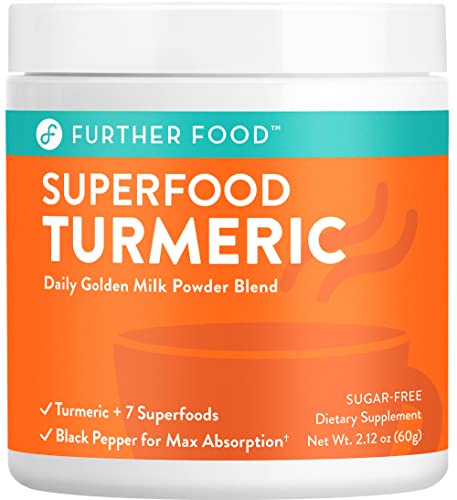 Best Turmeric Golden Milk Organic Turmeric Powder, Anti-Inflammatory Cinnamon Ginger & Black Pepper Maximum Absorption, Joint Pain, Gut Health, Sugar-Free, Vegan, Keto (30 Servings)