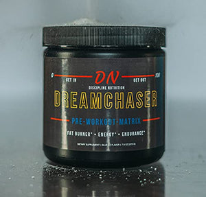 Dreamchaser Pre Workout Matrix Powder | Blue Ice Flavor | Energy, Endurance, Pumps, Mood, Focus Supplement | 30 Servings | Women & Men | Synephrine HCL 30 MG | 250 MG Caffeine