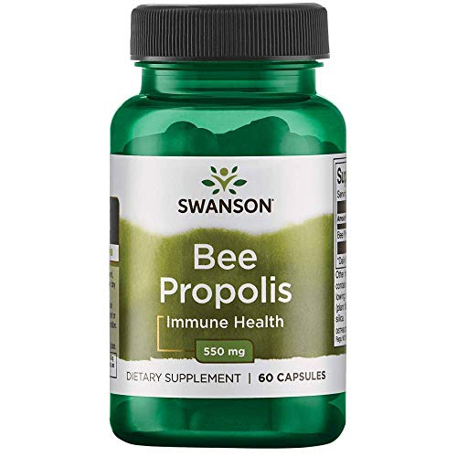 Swanson Bee Propolis 550 Milligrams 60 Capsules