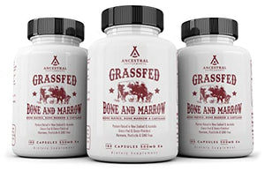 Ancestral Supplements Grass Fed Bone and Marrow — Whole Bone Extract (Bone, Marrow, Cartilage, Collagen). See Other Ingredients.