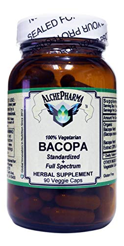 Bacopa Contains Organic Full Spectrum w/ 20% Bacosides (90 Vcaps)