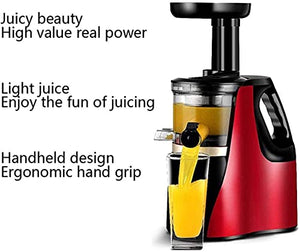 Slow Masticating Juicer Big Mouth Cold Press Juicer Cold Press Juicing Durable For Motor And Reverse Fruits Quiet Vegetables Machine With Function ZJ666
