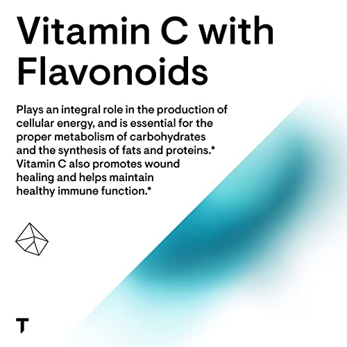 Thorne Research - Vitamin C with Flavonoids - Blend of Vitamin C and Citrus Bioflavonoids from Oranges, The Way They're Found Together in Nature - 90 Capsules