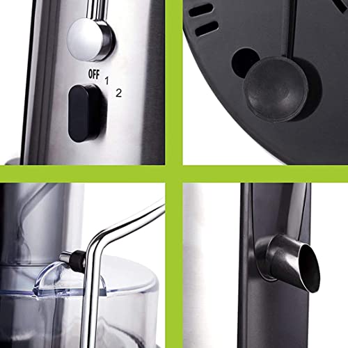 Mueller Juicer Ultra Power, Easy Clean Extractor Press Centrifugal Juicing Machine, Wide 3" Feed Chute for Whole Fruit Vegetable, Anti-drip, High Quality, Large, Silver