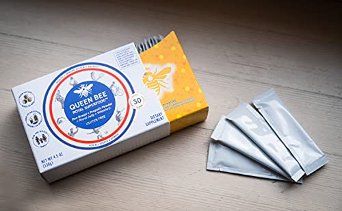 Queen Bee Royal Smoothie 100% Organic Food Supplement with Raw Bread, Royal Jelly, Propolis - Metabolism Booster & Immune Support - High in Vitamins, Minerals, Essential Amino Acids & Antioxidants