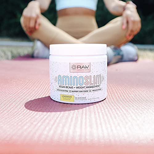 Amino Slim - Slimming BCAA Weight Loss Drink for Women, Vegan Amino Acids & L-Glutamine Powder for Post Workout Recovery & Fat Burning | Daily Appetite Suppressant, Metabolism Booster & Stress Relief