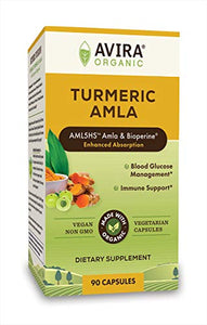 Avira Organic Organics Organic Turmeric Amla 90count Yellow