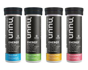 Nuun Energy: Caffeine, B Vitamins, Ginseng, Electrolyte Drink Tablets, Mixed Flavors, 40 Count
