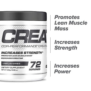 Cellucor Pre Workout & Creatine Bundle, C4 Original Pre Workout Powder, Fruit Punch, 30 Servings + Cor Performance Creatine Powder, 72 Servings