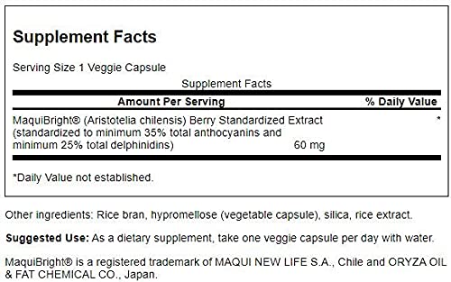 Swanson Maquibright 60 Milligrams 30 Veg Capsules (3 Pack)