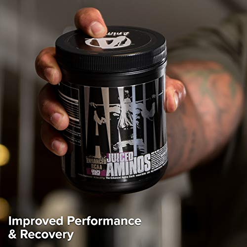 Animal Juiced Aminos - 6g BCAA/EAA Matrix Plus 4g Amino Acid Blend for Recovery and Improved Performance - Grape- 30 Servings, 13.58 Ounce