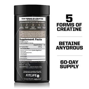 PMD Sports CR5 Professional Creatine Complex (240 Capsules) & PMD Sports Nitro cm Nitric Oxide (90 Capsules)