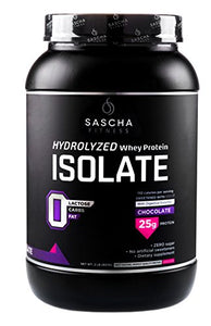 Sascha Fitness Hydrolyzed Whey Protein Isolate,100% Grass-Fed (2 Pound,Chocolate)