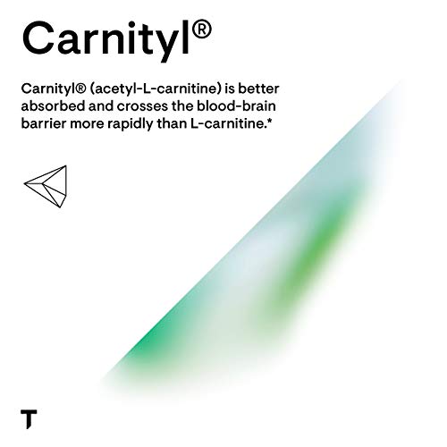 Thorne Carnityl - 500mg Acetyl-L-Carnitine - Supports Brain Function and Healthy Nerve Sensations in The Hands and Feet - Gluten-Free, Soy-Free, Dairy-Free - 60 Capsules