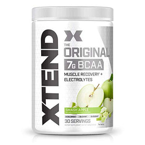 XTEND Original BCAA Powder Smash Apple | Sugar Free Post Workout Muscle Recovery Drink with Amino Acids | 7g BCAAs for Men & Women | 30 Servings