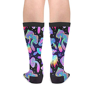 Mushrooms Socks For Men Women Funny Crazy Novelty Crew Socks