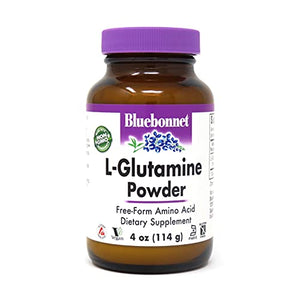 Bluebonnet Nutrition L-Glutamine Powder 5000mg, Supports Immune Function*, Nitrogen Transporter*, Soy-Free, Gluten-Free, Non-GMO, Kosher Certified, Vegan, 4 oz Bottle, 23 Servings