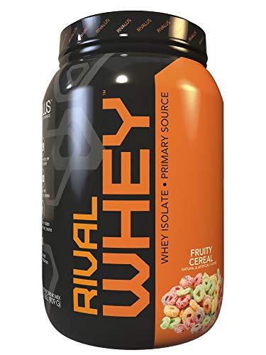 Rivalus Rivalwhey – Fruity Cereal 2lb - 100% Whey Protein, Whey Protein Isolate Primary Source, Clean Nutritional Profile, BCAAs, No Banned Substances, Made in USA
