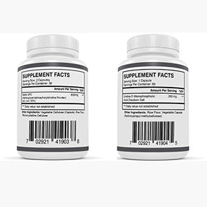 Alpha GPC and Uridine Stack - Mr Happy Stack - Uridine Monophosphate with No Artificial Fillers - Bioavailable Choline Supplements Promote Cognition, Focus, Mental Clarity and Dopamine Receptor Health