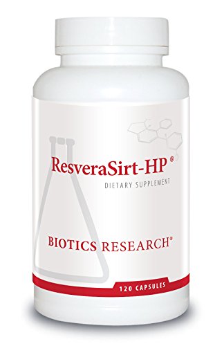 Biotics Research ResveraSirt HP Formulated by Dr. Mark Houston, Trans Resveratrol, Quercetin, Increase Sirtuin Activity, Cardiovascular Support, Heart Power, Anti Aging, Vascular Support. 120caps