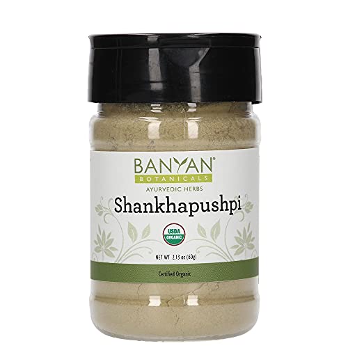 Banyan Botanicals Shankhapushpi Powder - USDA Organic, Spice Jar - Convolvulus prostratus - Ayurvedic Herbal Powder for a Healthy Mind*