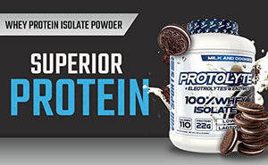 VMI Sports | ProtoLyte Whey Isolate Protein Powder | Low Calorie Whey Protein Powder for Weight Loss | Protein Powder for Muscle Gain | Digestive Enzymes | Non-GMO (Milk and Cookies, 4.6 Pounds)