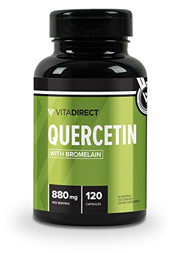 VitaDirect Quercetin 880mg, 120 Capsules - 60 Servings