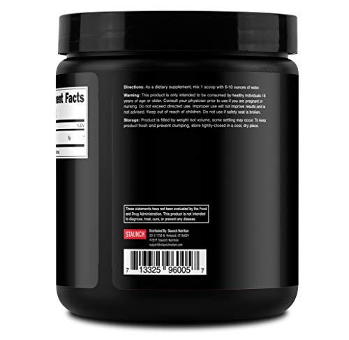 Staunch L-Glutamine Powder 250 Grams, 50 Servings