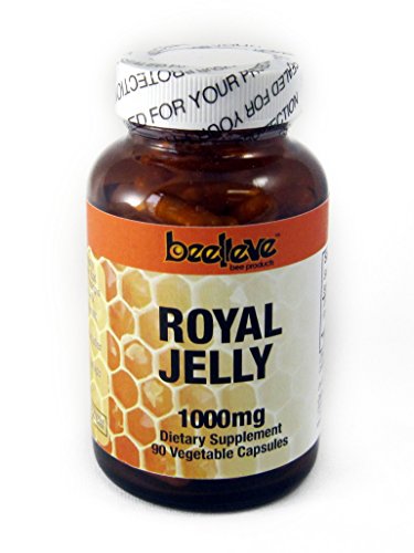 Beelieve Royal Jelly Veg Capsules, 1000 mg, 90 Count