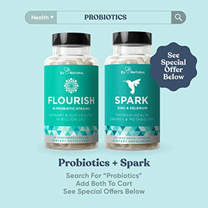 Spark Thyroid Support & Energy Metabolism – Thrive, Naturally Fight Fatigue, Balance Hormones, Promote Focused Energy – Zinc, Selenium, Iodine – 60 Vegetarian Soft Capsules