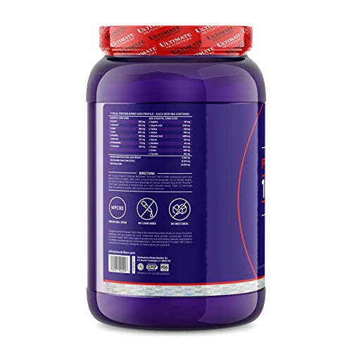 Ultimate Nutrition RAW Whey Protein Concentrate Powder with No Added Ingredients or Flavors – 24 Grams of Protein Per Serving with 5.5 Grams of BCAAs, 4.4 Pounds, Unflavored