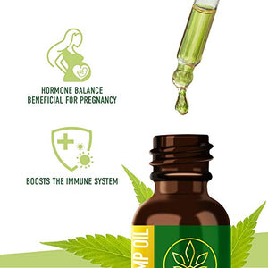 MAGNEHEMP - 500,000MG Cool Mint Flavored Hemp Oil Extract for Pain & Stress, Hemp Oil Drops for Better Sleep